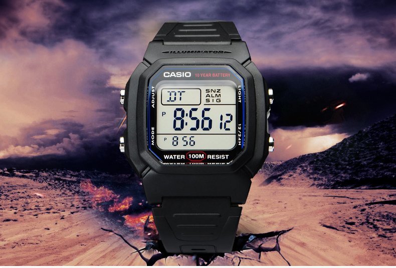 casio 卡西欧 普通系列休闲男表w-800h-1a (日本品牌)