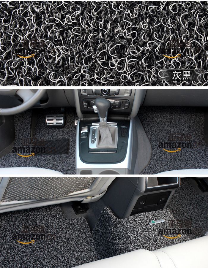 yuma 御马高级丝圈脚垫17mm 五座通用车diy 米蓝