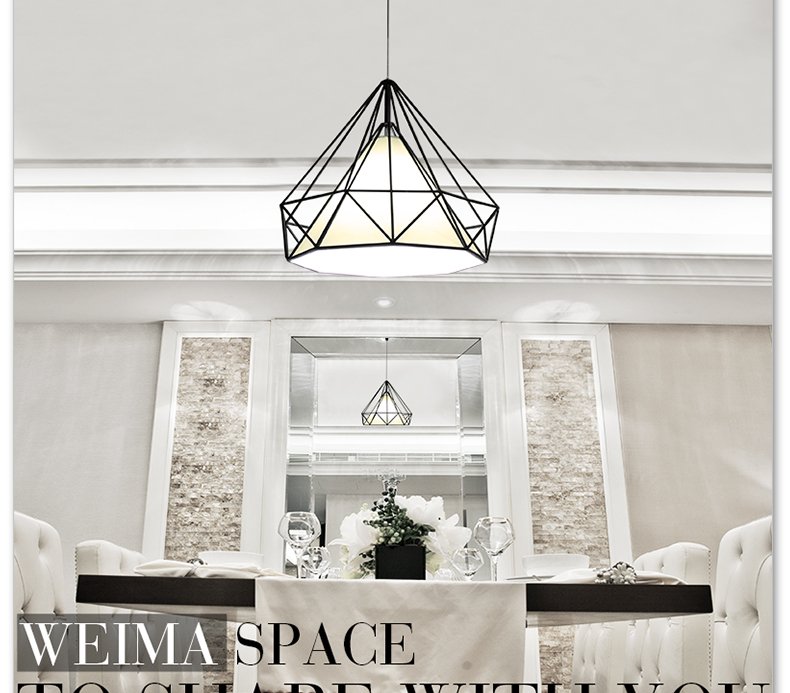 维玛 创意钻石鸟笼吊灯 GMC P597 [自配光源]