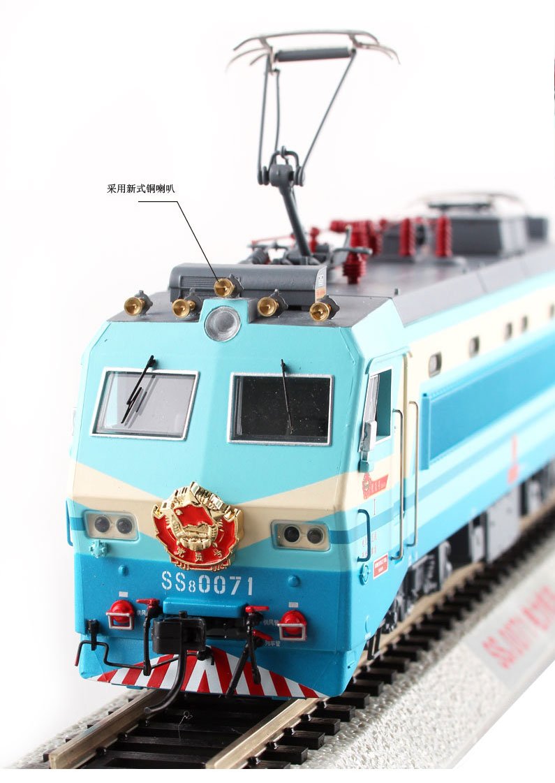 韶山8型"党员号"电力机车模型(#0071, 京局京段) 展示轨 - 玩具