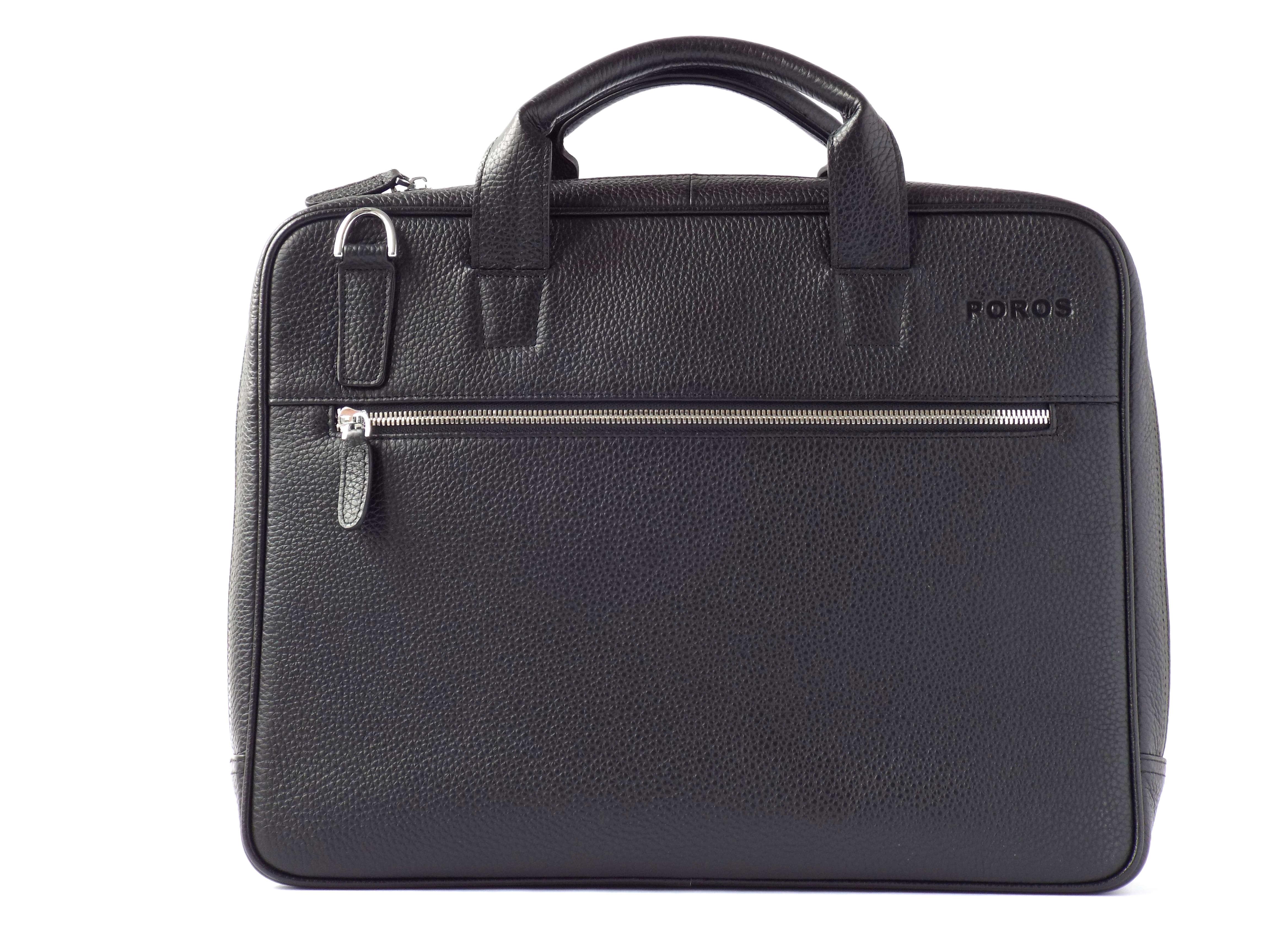 poros 皮革 charging 公文包 micro usb 雪松,黑色 bag0003-micro