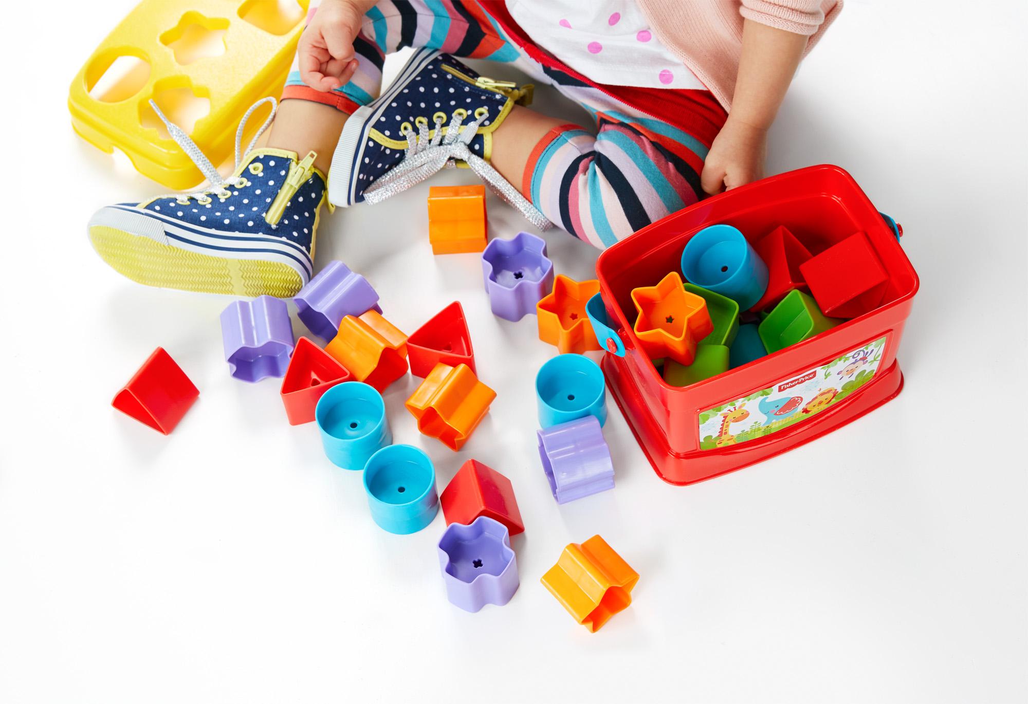 fisher-price费雪宝宝初玩积木和彩虹套圈套装