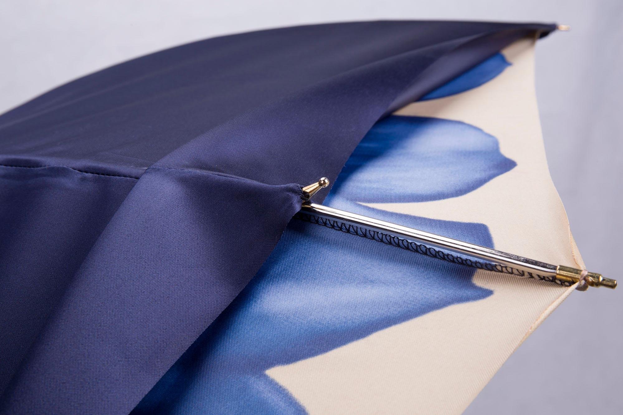 美国soges umbrella 经典隐藏8骨超强防晒晴雨伞 双层长柄伞 金球镶钻