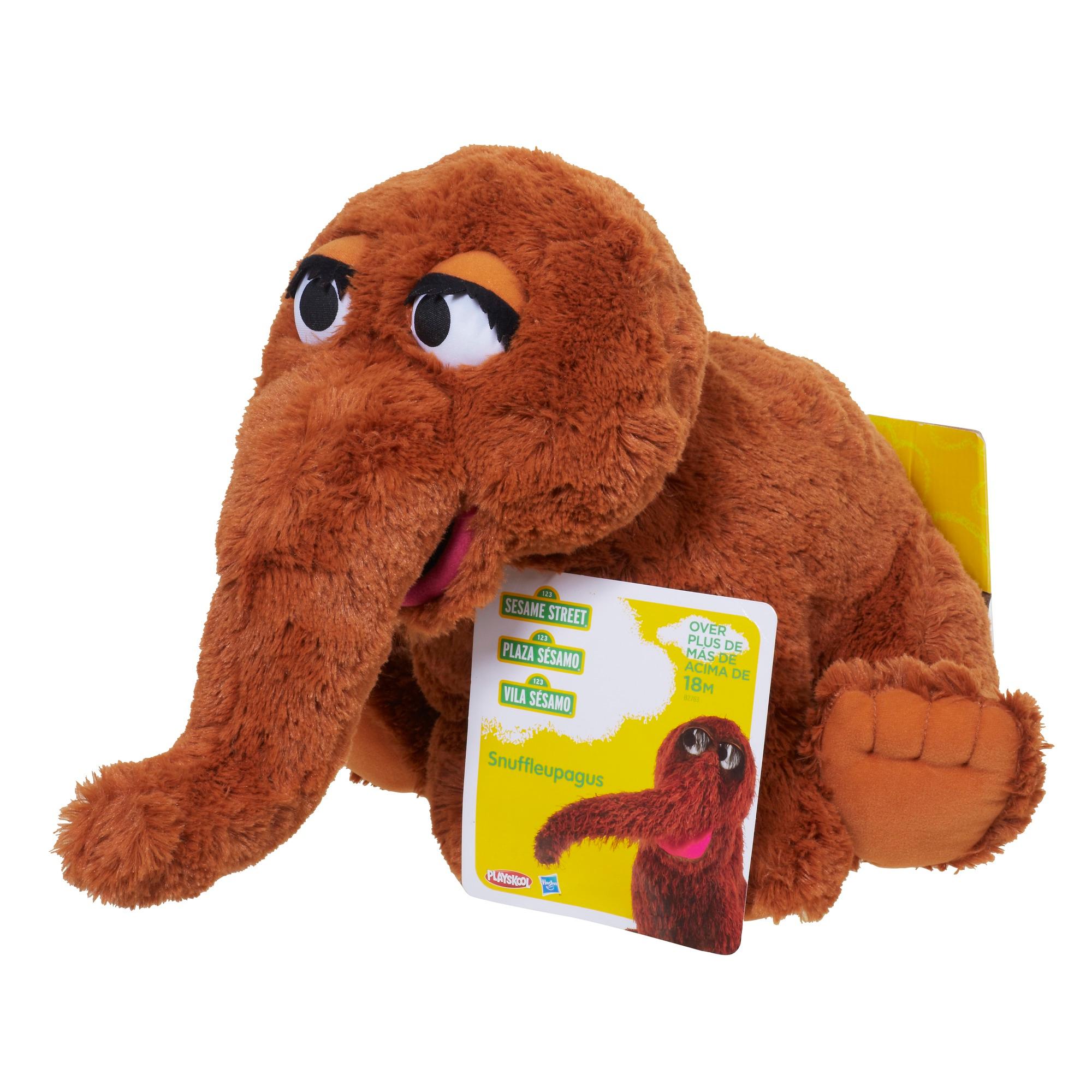 sesame street playskool snuffleupagus 大号毛绒玩具 多色