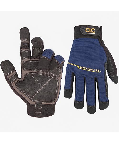 定制皮革 126m workright xtracoverage flex grip 工作手套,中号