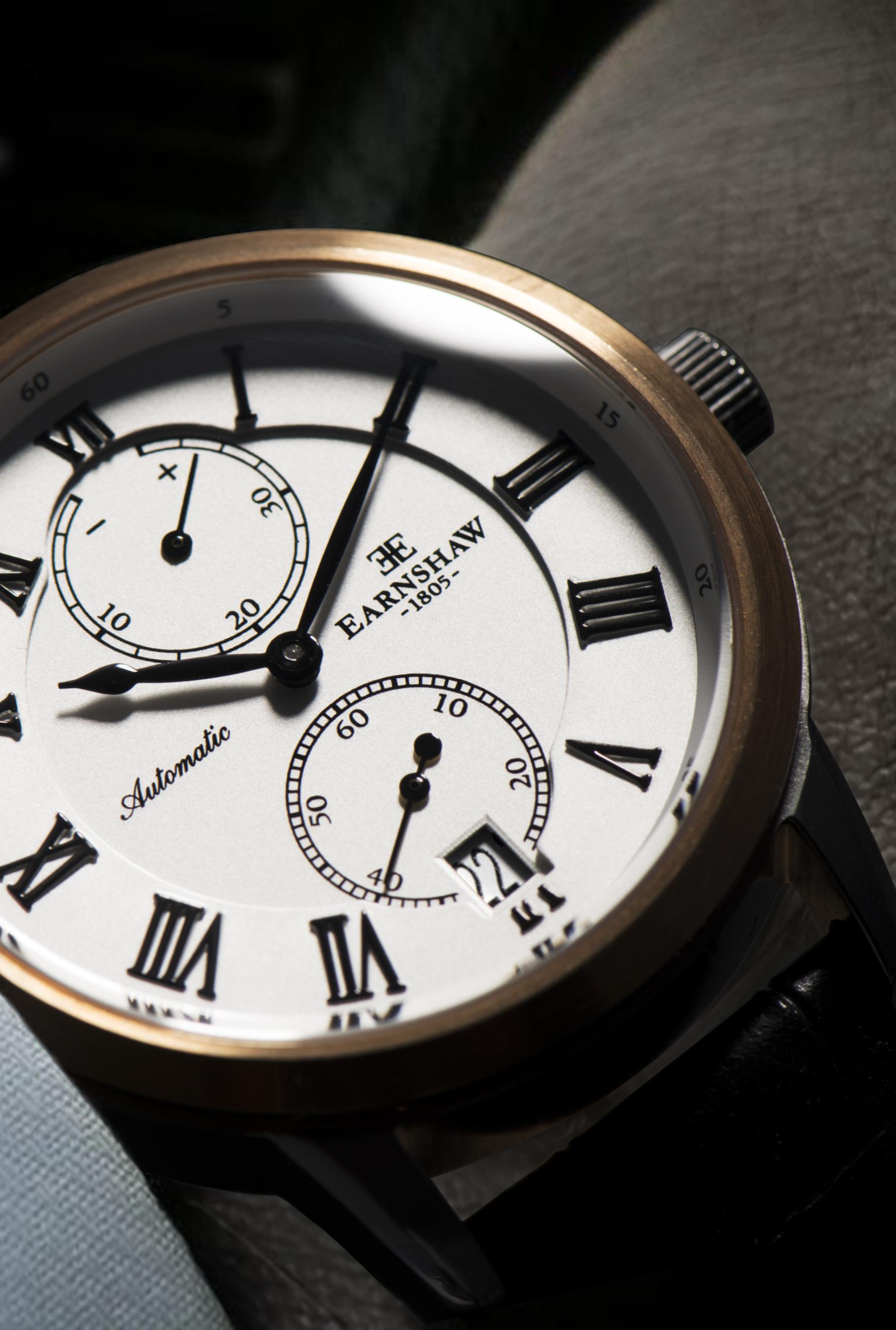 earnshaw mens es-8035-02 chancery analog display automatic self