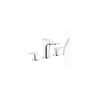 Hansgrohe 汉斯格雅 15446001 puravida 饰边带 4 孔罗马浴缸套装，镀铬 汉斯格雅制造