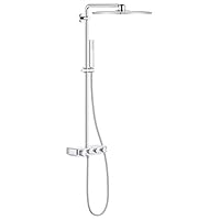 Grohe 高仪 Euphoria SmartControl智能控制系统 310 cube 双花洒淋浴系统（带有用于墙面安装的恒温龙头）镀铬 26508000