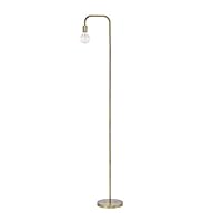 Globe Electric Holden 70" Floor Lamp, Matte Brass, In-Line On/Off Foot Switch 67068 需配变压器