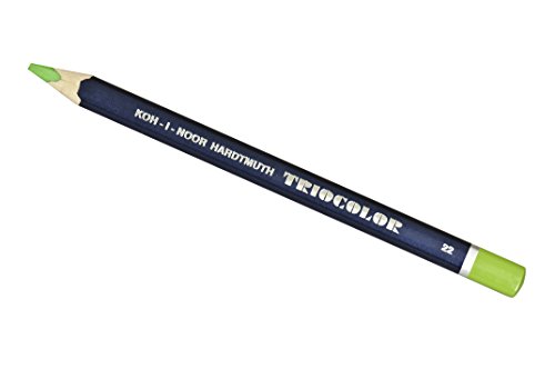 商品koh-i-noor triocolor colored pencil, bice green, pack of 6