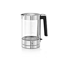 WMF LONO 玻璃烧水壶 Chrom, Transparent 20 x 15 x 28,8 cm 