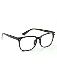 Cyxus 透明镜头普通眼镜，复古时尚眼镜，适合男士女士，中性眼镜框