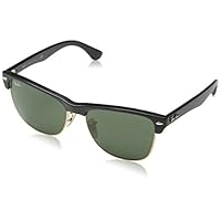 Ray-Ban 雷朋 时尚太阳镜RB4175 877 57黑色复古半框(亚马逊自营商品, 由供应商配送)