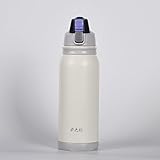 力巴铁不锈钢时尚保温杯运动水壶旅行水杯学生保温壶 600ML 白色