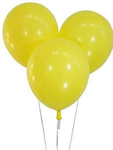 balloons 12" latex balloons - pack of 100 pieces - pastel yellow
