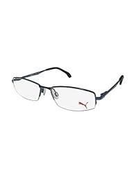 Puma 15427 Mens/Womens Designer Half-rim Spring Hinges Eyeglasses/Eyeglass Frame