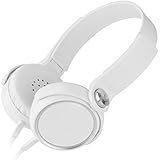 歌杰仕 E17头戴式耳机 重低音音效便携可旋转平叠式耳麦 高保真HIFI耳机手机线控耳麦带话筒适用于手机平板电脑MP3笔记本等 (白色)