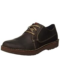 Clarks 男士 Vargo Plain 德比鞋，