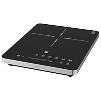 WMF Kult X Mono Induktionskochfeld, bis zu 28 cm, 8 Leistungsstufen, automatische Topferkennung und Überhitzungsschutz, 2100 W