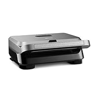 De'Longhi 德龙 多烧烤 easy SW12BC.S 三明治机 芝士华夫饼机 锅 防粘涂层 可放入洗碗机