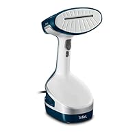 Tefal 特福 DT8100 Access Steam + 蒸汽熨斗（包括 蒸汽罩，绒毛刷，衣服挂钩，190 毫升水箱）蓝色/白色