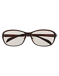 GELA-COSME 黑色素镜片 防紫外线 & 蓝光切割 时尚 女士 太阳镜 (ブラウン/LBR) 02 8382-02