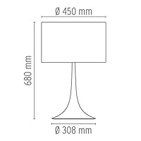 Flos Spun Light T2 台灯抛光铝