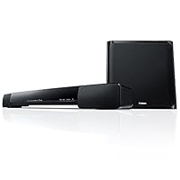 雅马哈（YAMAHA）YAS-203 回音壁条形电视音响 蓝牙音箱 5.1无线低音家庭影院套装(亚马逊自营商品, 由供应商配送)