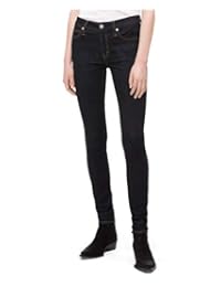 Calvin Klein 女式印 CKJ 001中腰超紧身牛仔裤