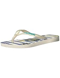havaianas Kids' 修身冰雪奇缘凉鞋白色/品蓝色