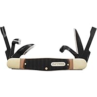 Old Timer 24OT Splinter Carvin' 6英寸传统折叠*刀，1.5英寸精细刀片和锯切手柄，适用于户外、狩猎、露营和 EDC