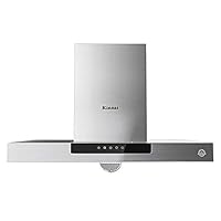 Rinnai 林内 不锈钢面板，易清洁，沉顶直吸，一键延时清尾气，大拢烟区，18m³/min大吸力，380Pa大风压，双轮排烟，欧式顶吸式，抽油烟机 CXW-218-NM03T（亚马逊自营商品, 由供应商配送）【下单即享价值299元乐扣保温杯+价值199元浴巾礼盒】