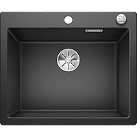 PLEON 厨房水槽 亮黑色 60 cm Unterschrank 523686