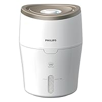 Philips 飞利浦 HU4811 / 10 加湿器（高达38平方米，卫生纳米云技术，适用于儿童和婴儿）白色 / 香槟色