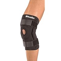Mueller Hinged Wraparound Knee Brace Black Xtra Large