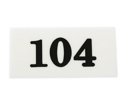 光 プレート 35x70x2mm up357 数字:104