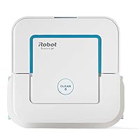 iRobot Braava Jet 240, 扫地机器人 带喷水功能, 3合1: 干燥，潮湿和湿清洁，适合浴室和厨房