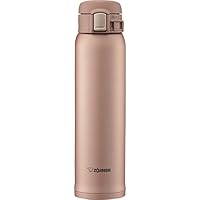 象印 不锈钢保温杯 600毫升 直饮 一键式 哑光金 SM-SD60-NM