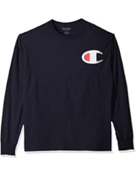 Champion 男式经典针织长袖图案 T 恤