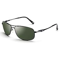 英国百年品牌 PILKINGTON皮尔金顿高端玻璃偏光太阳镜 成功男士专业驾驶镜 PK0461 C514黑色(亚马逊自营商品, 由供应商配送)