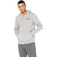 Under Armour 安德玛 Rival 修身男士运动夹克 全长拉链舒适连帽衫