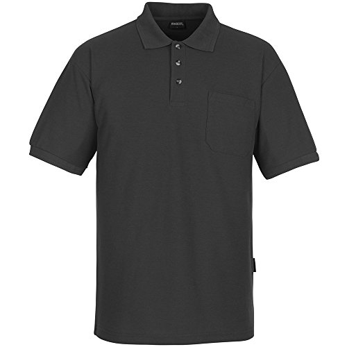 mascot 00783-260-18-4xl borneo polo shirt, 4x-large, dark