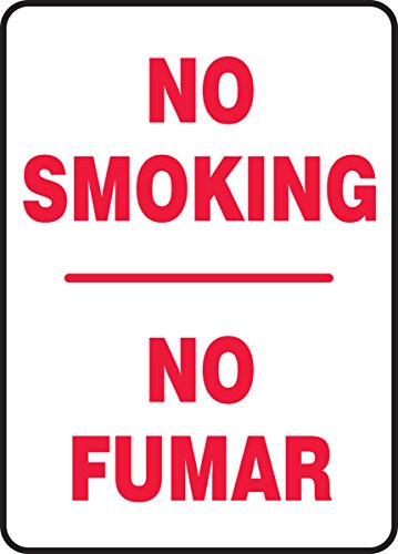 accuform signs sbmsmk419xv spanish-bilingual adhesive dura-vinyl