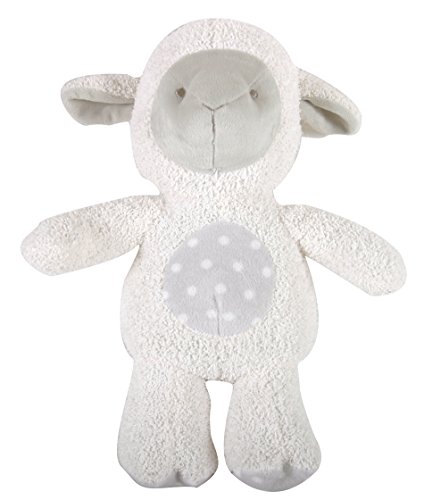 stephan baby plush lamb toy, white with gray face, 12"