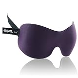 【热销！美亚同款】EPC 立体3D 眼罩 航空眼罩 【舒适透气 遮光安神 遮光柔软 不压睫毛】睡眠眼罩【3D立体剪裁 零压感】外观专利产品 送耳塞 (花青紫)