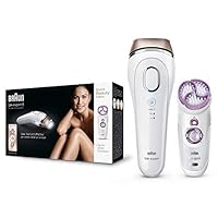 Braun 脱毛仪 第五代Silk-expert 丝滑专家 BD 5009 IPL IPL技术，安全、永久脱毛 女性/男性，附带去角质仪，白金色