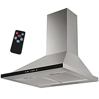 Syntrox 德国 DH-210W-60 触摸玻璃塔抽油烟机 60 厘米 带触摸屏和遥控器