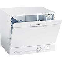 Siemens 西门子 SK25E203EU iQ100 speedMatic Compact - 洗碗机 / A + / 6 MGD / 剂量助手 / 超静音 / iQdrive - 电机 / 装载传感器 / 白色