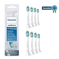 Philips 飞利浦 Sonicare Optimal 防牙菌斑电动牙刷替换刷头 支持BrushSync，8只装，白色 - HX9028/12