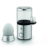 WMF 福腾宝 KÜCHENminis 系列 1 位式煮蛋器 带蛋杯 Cromargan 哑光材质 节省空间 可调节硬度 56 W